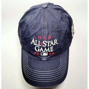 MLB New York Yankees 2008 All Star Game YOGI BERRA #8 Homeage Adj Hat Navy HTF!